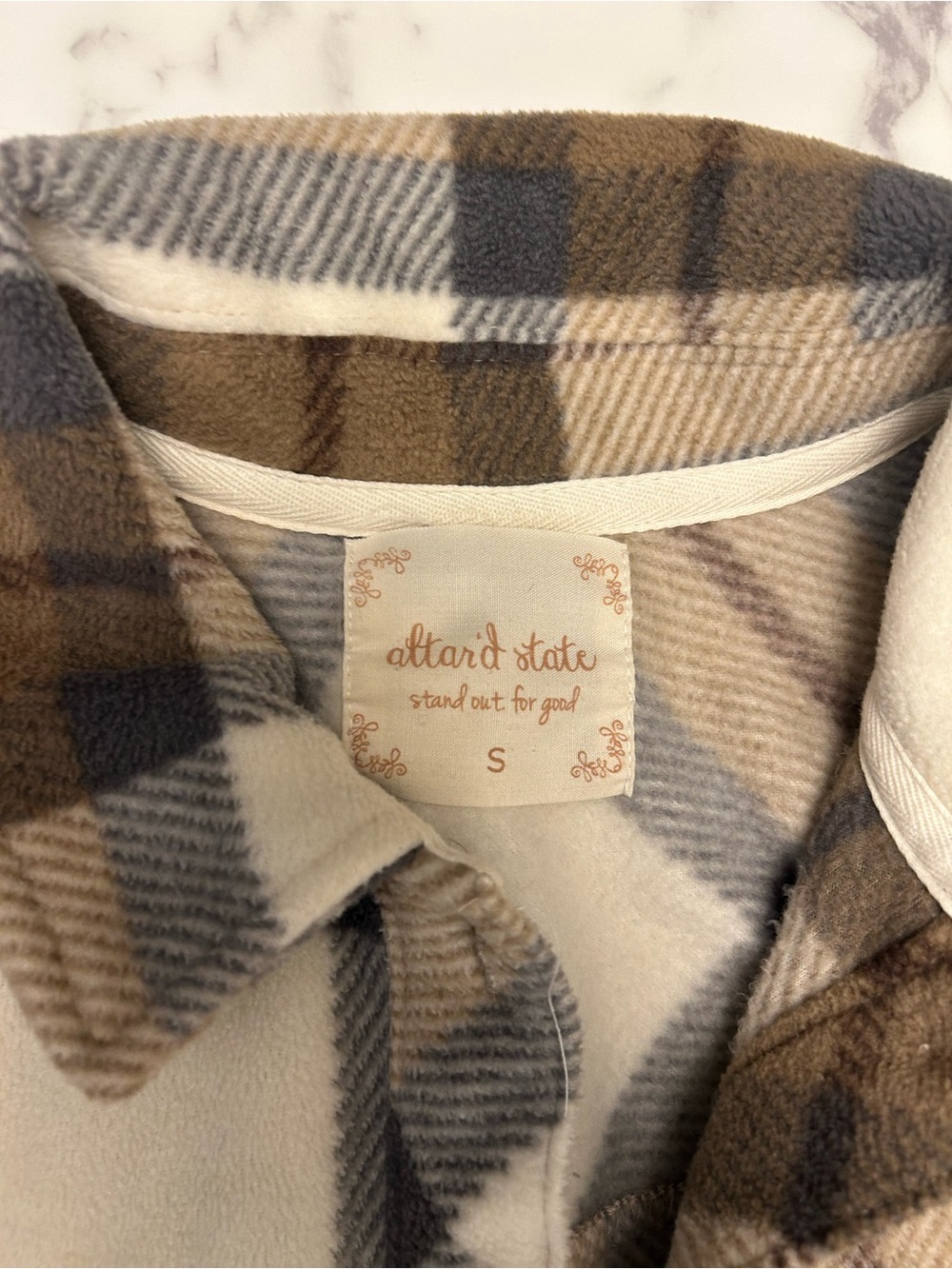 Altar’d State Plaid Shacket — Size S